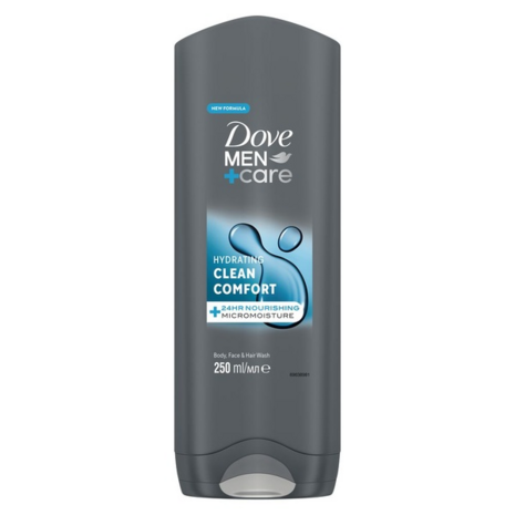 Dove Dove Men+Care Clean Comfort Douchegel 250 ml - Verfrissende verzorging voor de huid