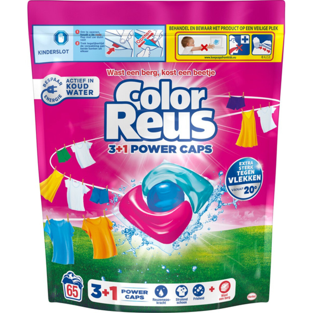 Color Reus Color Reus Power Caps 3in1 65 wasbeurten