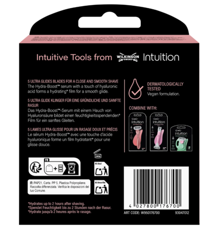Wilkinson Wilkinson Sword Intuition Complete Care 6 navulscheermesjes -