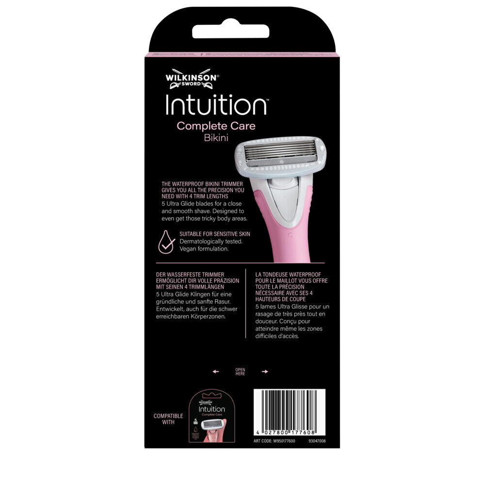 Wilkinson Wilkinson Intuition Complete Care Bikini Elektrische Trimmer + Navulmesjes - Wilkinson Wilkinson Intuition Complete Care Bikini Elektrische Trimmer + Navulmesjes -
