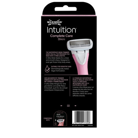 Wilkinson Wilkinson Intuition Complete Care Bikini Elektrische Trimmer + Navulmesjes - Wilkinson Wilkinson Intuition Complete Care Bikini Elektrische Trimmer + Navulmesjes -