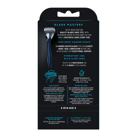 Wilkinson Wilkinson Hydro 5 Voordeelpak Scheerhouder met 9 Scheermesjes - Wilkinson Wilkinson Hydro 5 Voordeelpak Scheerhouder met 9 Scheermesjes -