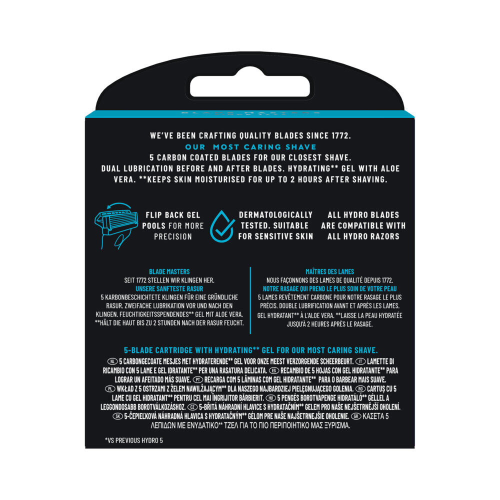 Wilkinson Wilkinson Hydro 5 Navulscheermesjes - 8 stuks voor een gladde scheerbeurt - Wilkinson Wilkinson Hydro 5 Navulscheermesjes - 8 stuks voor een gladde scheerbeurt -