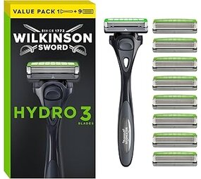 Wilkinson Wilkinson Hydro 3 Scheerhouder met 9 Scheermesjes