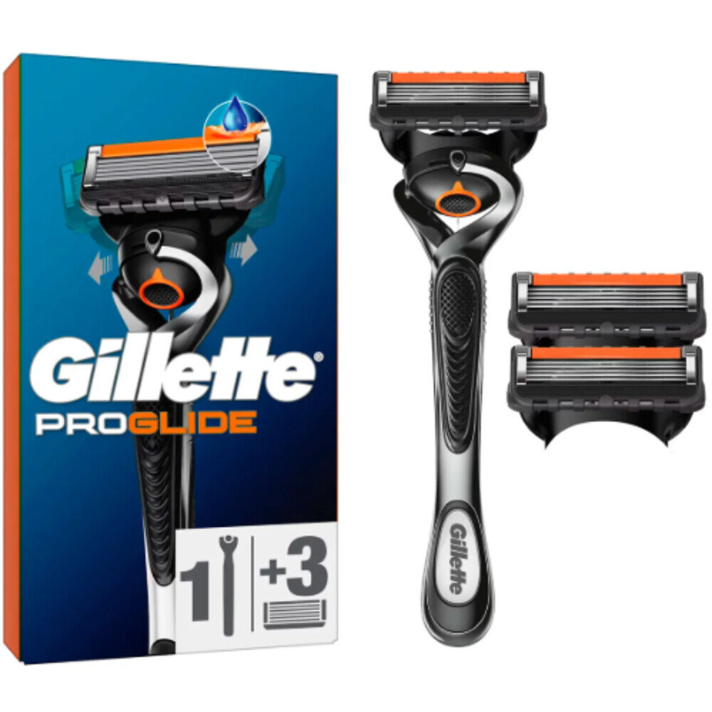 Gillette Gillette ProGlide Flexball Scheersysteem met 3 mesjes - Voor een zijdezachte en comfortabele scheerbeurt.