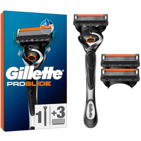 Gillette Gillette ProGlide Flexball Scheersysteem met 3 mesjes - Voor een zijdezachte en comfortabele scheerbeurt.
