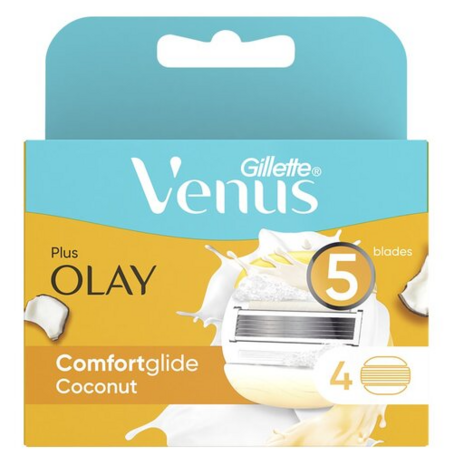 Gillette Gillette Venus Coconut Olay navulscheermesjes met 5 Blades voor een zijdenzachte huid
