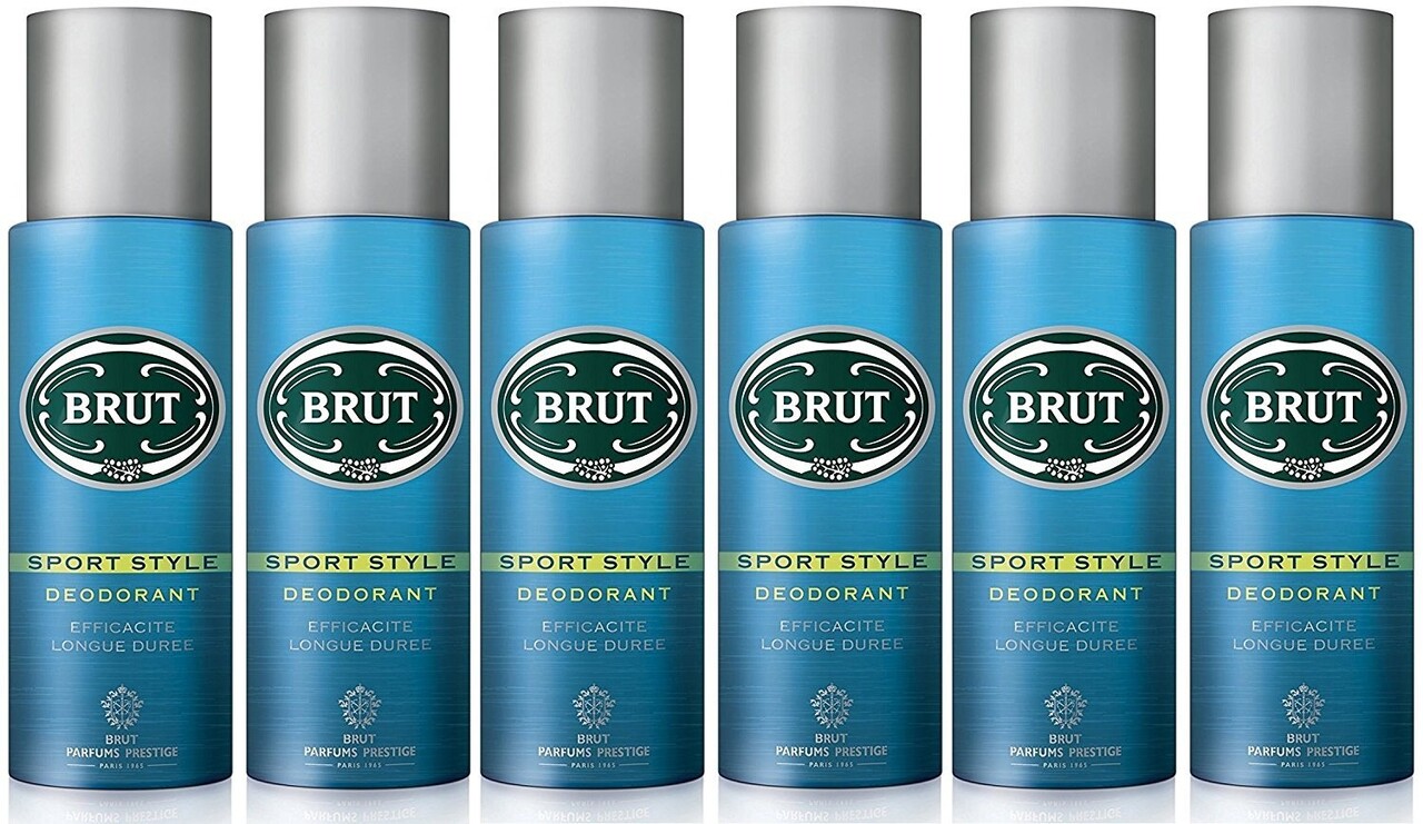 Brut Brut Deospray Sport Style 200 ml - 6 x Voordeelpak Brut Brut Deospray Sport Style 200 ml - 6 x Voordeelpak