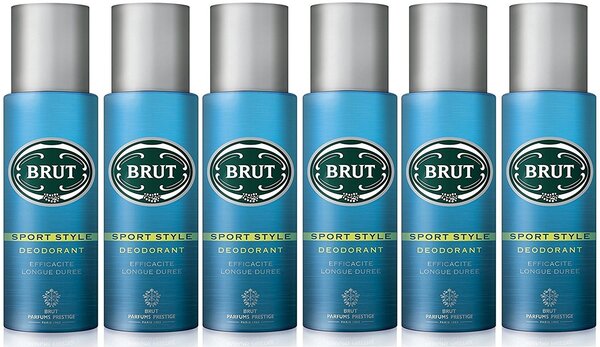Brut Brut Deospray Sport Style 200 ml - 6 x Voordeelpak Brut Brut Deospray Sport Style 200 ml - 6 x Voordeelpak
