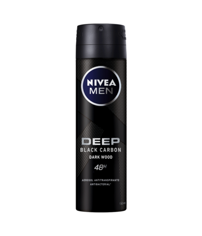 Nivea NIVEA MEN Deep Amazonia Deodorant Spray - 48 uur bescherming - Met black carbon - Antibacterieel - Amazonia-geur - 6 x 150ml - Voordeelverpakking Nivea NIVEA MEN Deep Amazonia Deodorant Spray - 48 uur bescherming - Met black carbon - Antibacterieel - Amazonia-geur - 6 x 150ml - Voordeelverpakking