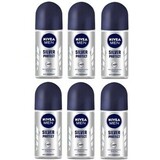 Nivea Nivea Deo Roll-on Men - Silver Protect - 6 x Voordeelpak