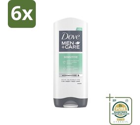 Dove Dove Douchegel Men - Care Sensitive gel 3 in 1 400 ml. 6 x Voordeelpak