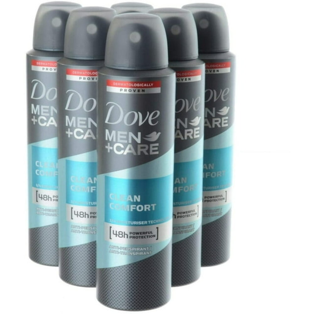 Dove Dove Deospray Men - Care Clean Comfort 250 ml. 6 x Voordeelpak Dove Dove Deospray Men - Care Clean Comfort 250 ml. 6 x Voordeelpak