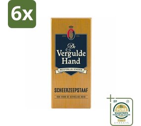 Vergulde hand De Vergulde Hand Scheerzeepstaaf - Original 75 gr. 6 x Voordeelpak