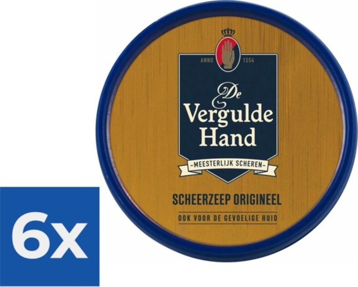Vergulde hand De Vergulde Hand Scheertablet - Original 75 gr. 6 x Voordeelpak Vergulde hand De Vergulde Hand Scheertablet - Original 75 gr. 6 x Voordeelpak