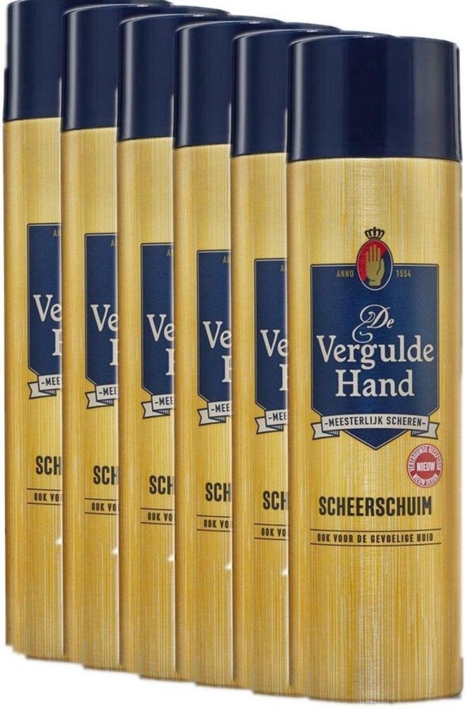 Vergulde hand De Vergulde Hand Scheerschuim - Original 250 ml. 6 x Voordeelpak Vergulde hand De Vergulde Hand Scheerschuim - Original 250 ml. 6 x Voordeelpak