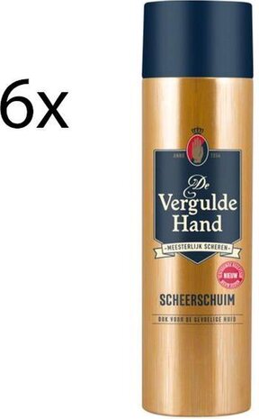 Vergulde hand De Vergulde Hand Scheerschuim - Original 250 ml. 6 x Voordeelpak Vergulde hand De Vergulde Hand Scheerschuim - Original 250 ml. 6 x Voordeelpak