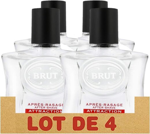 Brut Brut Aftershave Men - Attraction Totale 100 ml. 4 x Voordeelpak Brut Brut Aftershave Men - Attraction Totale 100 ml. 4 x Voordeelpak