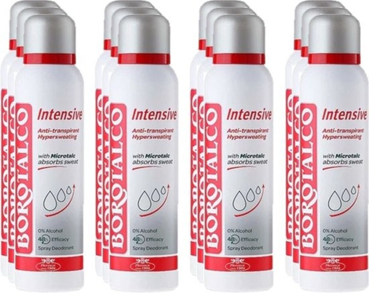 Borotalco Borotalco Deospray - Intensive 150 ml. 12 x Voordeelpak Borotalco Borotalco Deospray - Intensive 150 ml. 12 x Voordeelpak