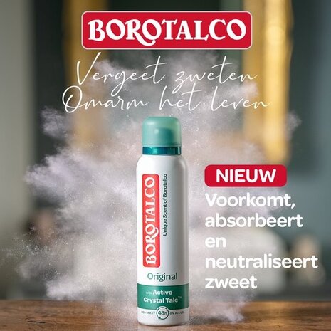 Borotalco Borotalco Deospray - Intensive 150 ml. 12 x Voordeelpak Borotalco Borotalco Deospray - Intensive 150 ml. 12 x Voordeelpak