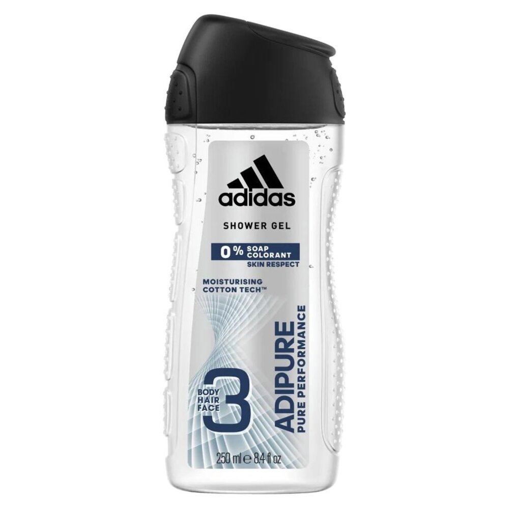 Adidas Adidas Douche & Shampoo Men - Adipure 250 ml. 6 x Voordeelpak
