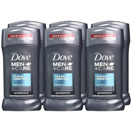 Dove Dove Men Deostick Clean Comfort 50ml - 6 pack voor langdurige bescherming Dove Dove Men Deostick Clean Comfort 50ml - 6 pack voor langdurige bescherming