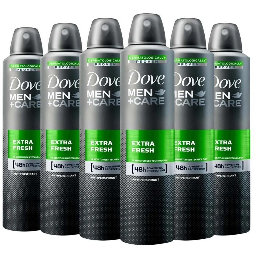 Dove Dove Men Deospray Extra Fresh 150ml - 6 pack Dove Dove Men Deospray Extra Fresh 150ml - 6 pack
