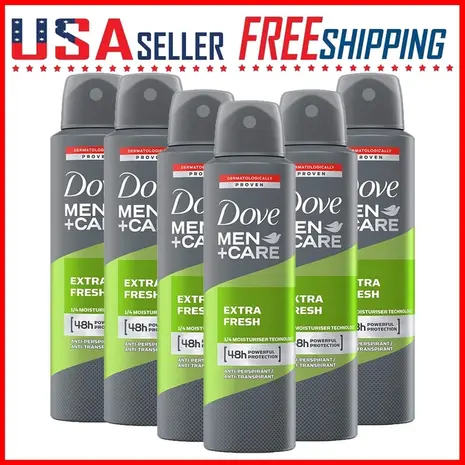 Dove Dove Men Deospray Extra Fresh 150ml - 6 pack Dove Dove Men Deospray Extra Fresh 150ml - 6 pack