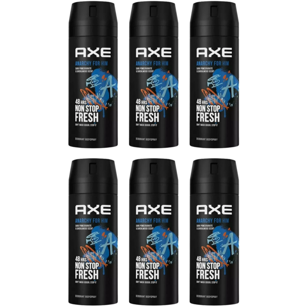 Axe Axe Bodyspray ANARCHY FOR HIM 150ML - 6 pack Axe Axe Bodyspray ANARCHY FOR HIM 150ML - 6 pack