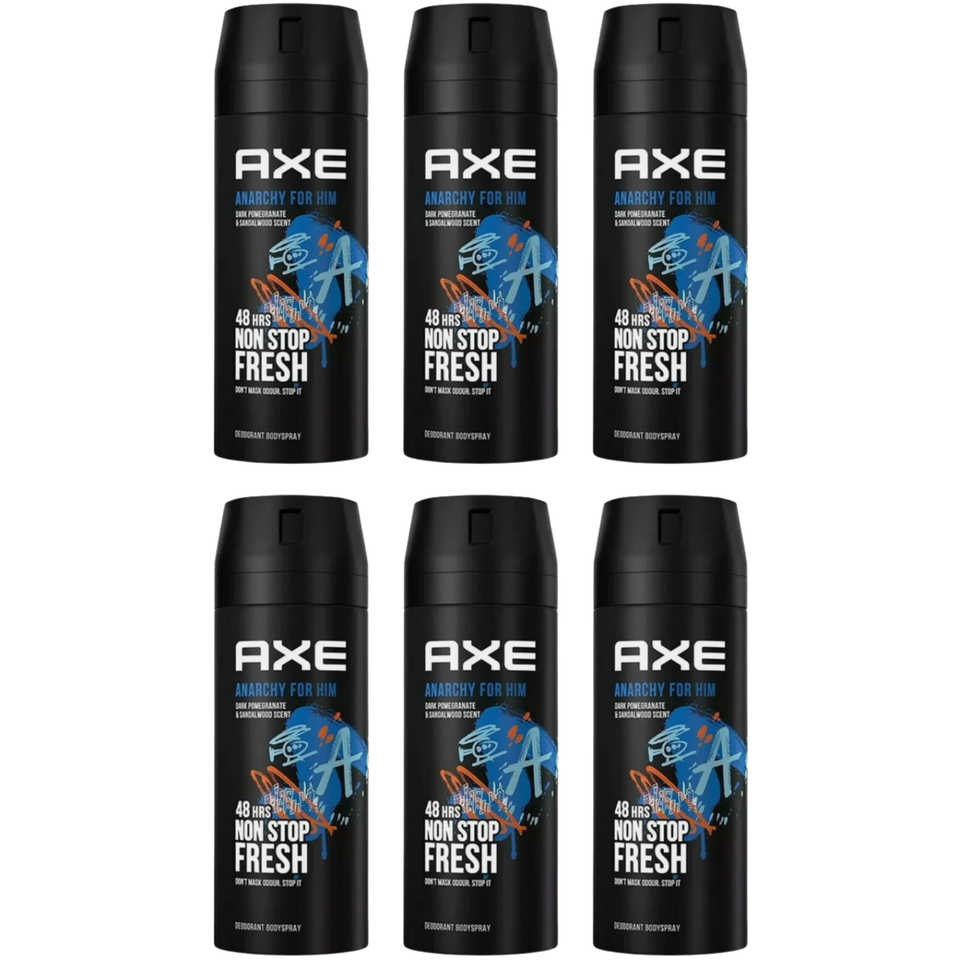 Axe Axe Bodyspray ANARCHY FOR HIM - 6 pack