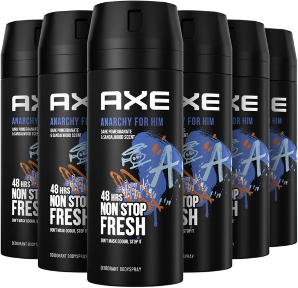 Axe Axe Bodyspray ANARCHY FOR HIM 150ML - 6 pack Axe Axe Bodyspray ANARCHY FOR HIM 150ML - 6 pack