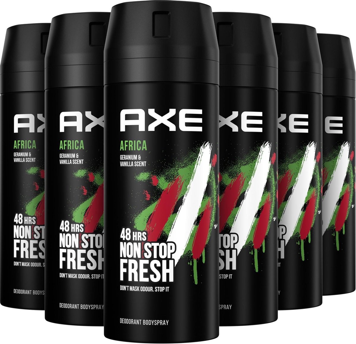 Axe Axe DEOSPRAY Bodyspray AFRICA 150ML - 6 pack