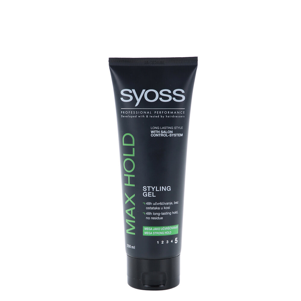 Syoss Syoss Styling Gel 250ml - (Nieuw) Max Hold voor ultieme stevigheid