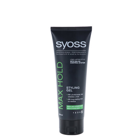 Syoss Syoss Styling Gel 250ml - (Nieuw) Max Hold voor ultieme stevigheid