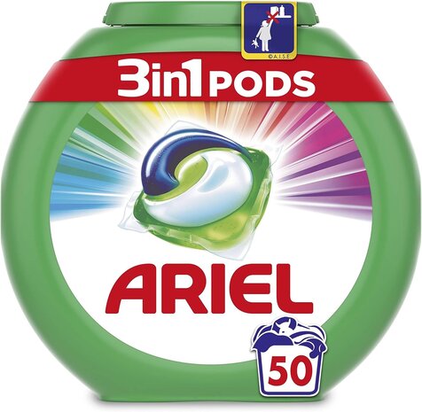 Ariel Ariel 3-in-1 Pods - 50 Color Voor Kleurverzorging