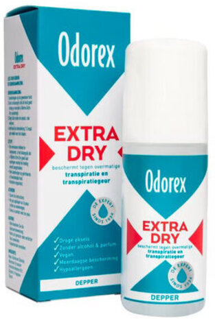 Odorex Odorex Anti Transpirant Depper - 50ml Extra Dry voor maximale bescherming
