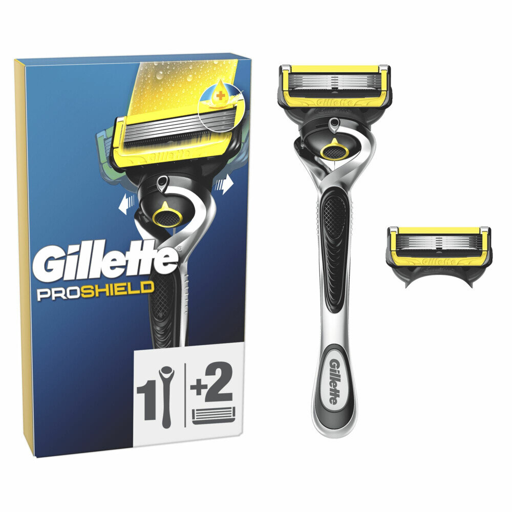 Gillette Gillette Fusion Proshield Houder + 2 Navulscheermesjes - Gillette Gillette Fusion Proshield Houder + 2 Navulscheermesjes -