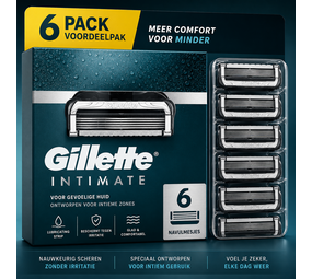 Gillette Gillette Intimate Navulmesjes 6 stuks Gillette Gillette Intimate Navulmesjes 6 stuks