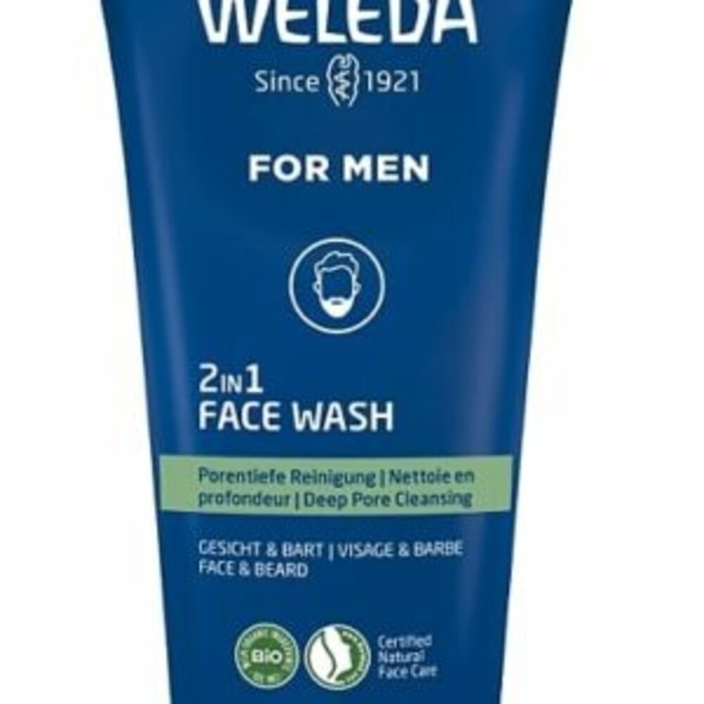 Weleda Weleda 2 in 1 Reinigingsgel Gezicht&Baard - 100ml voor een frisse huid Weleda Weleda 2 in 1 Reinigingsgel Gezicht&Baard - 100ml voor een frisse huid