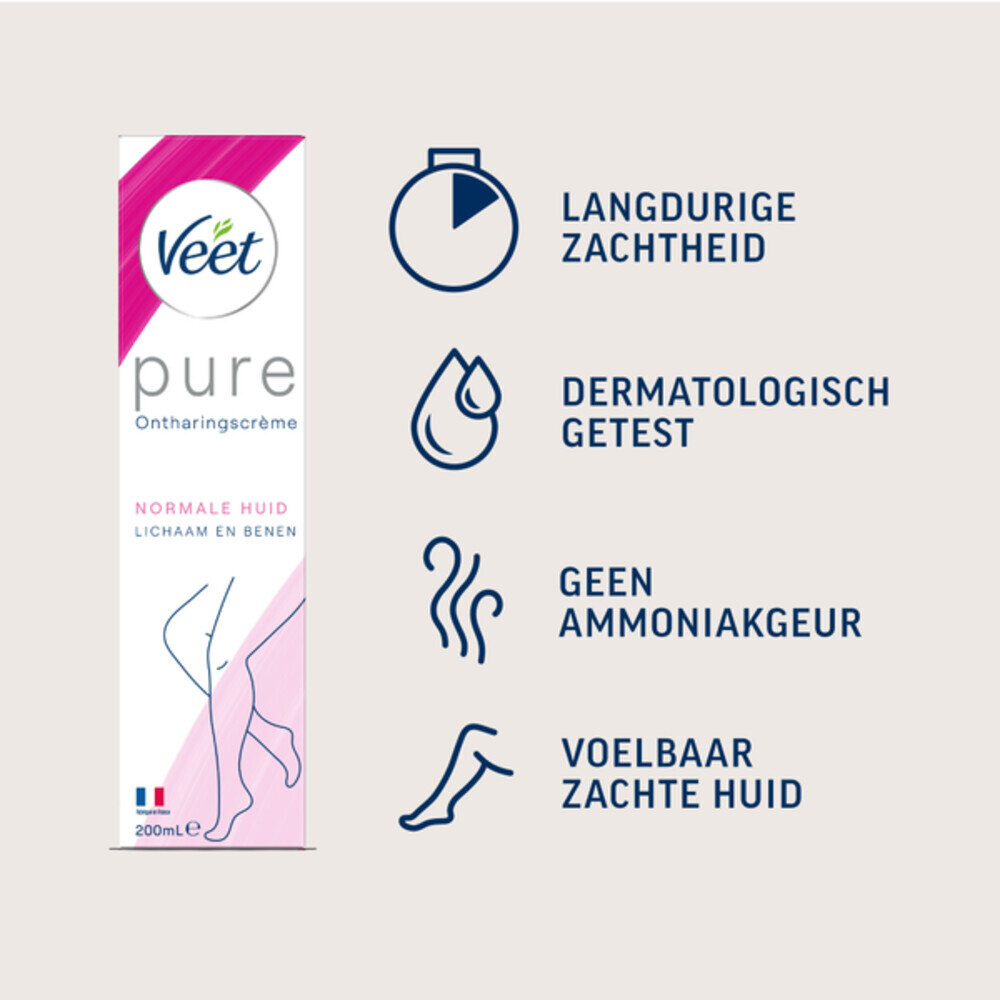 Veet Veet Minima Pure Ontharingscrème Normale Huid - 200ml Veet Veet Minima Pure Ontharingscrème Normale Huid - 200ml