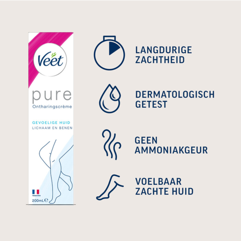 Veet Veet Ontharingscreme Gevoelige Huid - 200ml - Minima Pure
