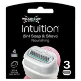 Wilkinson Wilkinson Intuition 2in1 Soap & Shave Nourishing Scheermesjes - 3 stuks