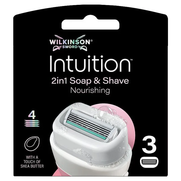 Wilkinson Wilkinson Intuition 2in1 Soap & Shave Nourishing Scheermesjes - 3 stuks