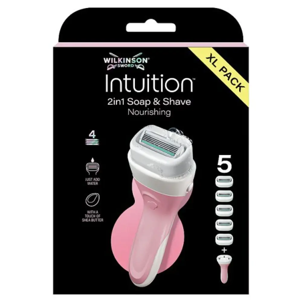 Wilkinson Wilkinson Sword Intuition 2in1 Soap & Shave - XL Pack met 5 Blade Refills