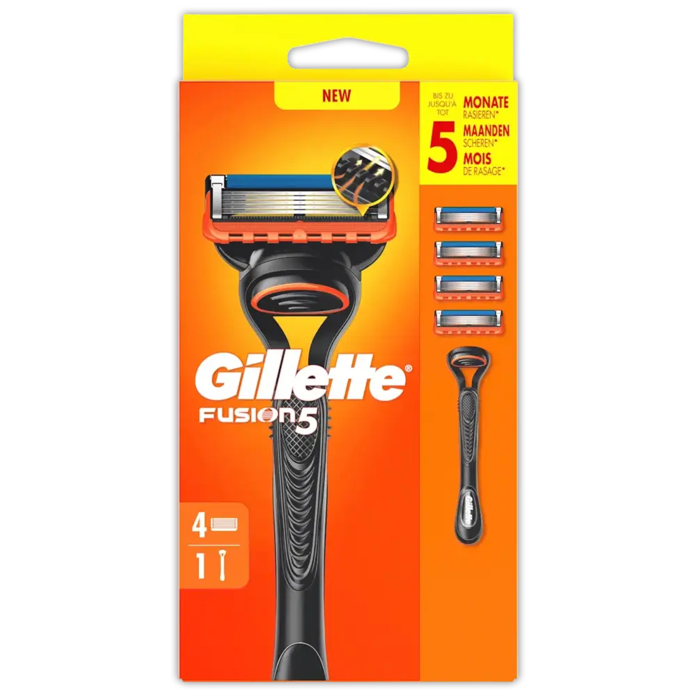 Gillette Gillette Fusion5 Scheerhouder met 4 Navulmesjes Gillette Gillette Fusion5 Scheerhouder met 4 Navulmesjes