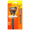 Gillette Gillette Fusion5 Scheerhouder met 4 Navulmesjes Gillette Gillette Fusion5 Scheerhouder met 4 Navulmesjes