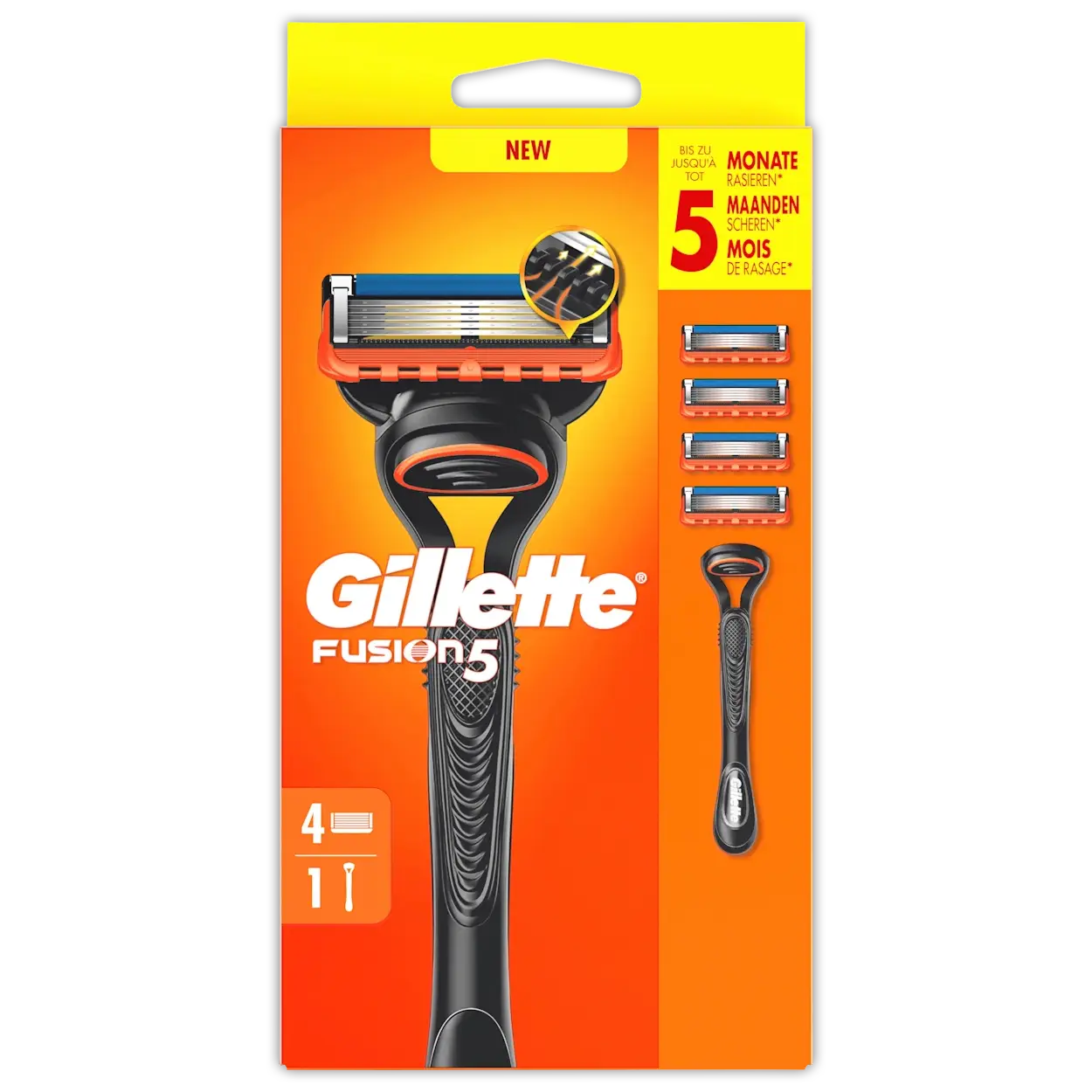 Gillette Gillette Fusion5 Scheerhouder + 4 Navulmesjes