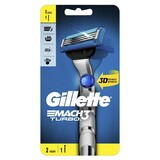Gillette Gillette Mach3 Turbo Scheerhouder + 2 Navulmesjes