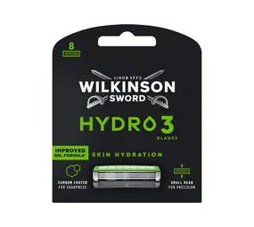 Wilkinson Wilkinson Sword Hydro 3 Navulmesjes 8 Stuks Wilkinson Wilkinson Sword Hydro 3 Navulmesjes 8 Stuks