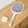 Huismerk Elektrische 2-in-1 Vliegenmepper & Insectenracket met UV-licht — Elecfly Huismerk Elektrische 2-in-1 Vliegenmepper & Insectenracket met UV-licht — Elecfly
